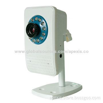 Wireless P2P Smart Home Security Dome IP Camera, Supports Infrared LED for Night Vision